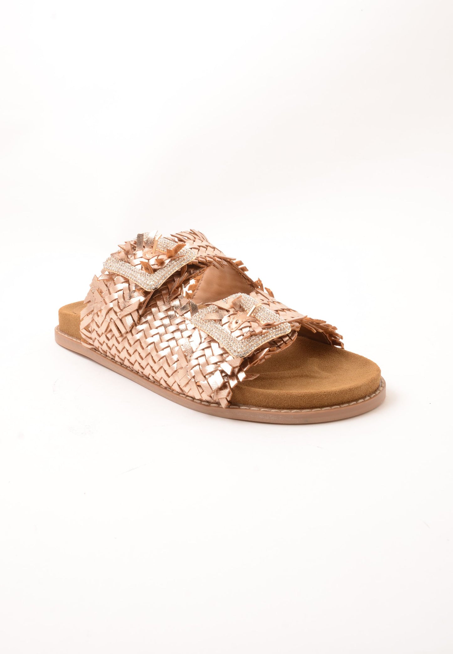 DIVINE FOLLIE - Sandalo Raffia Gold Rose
