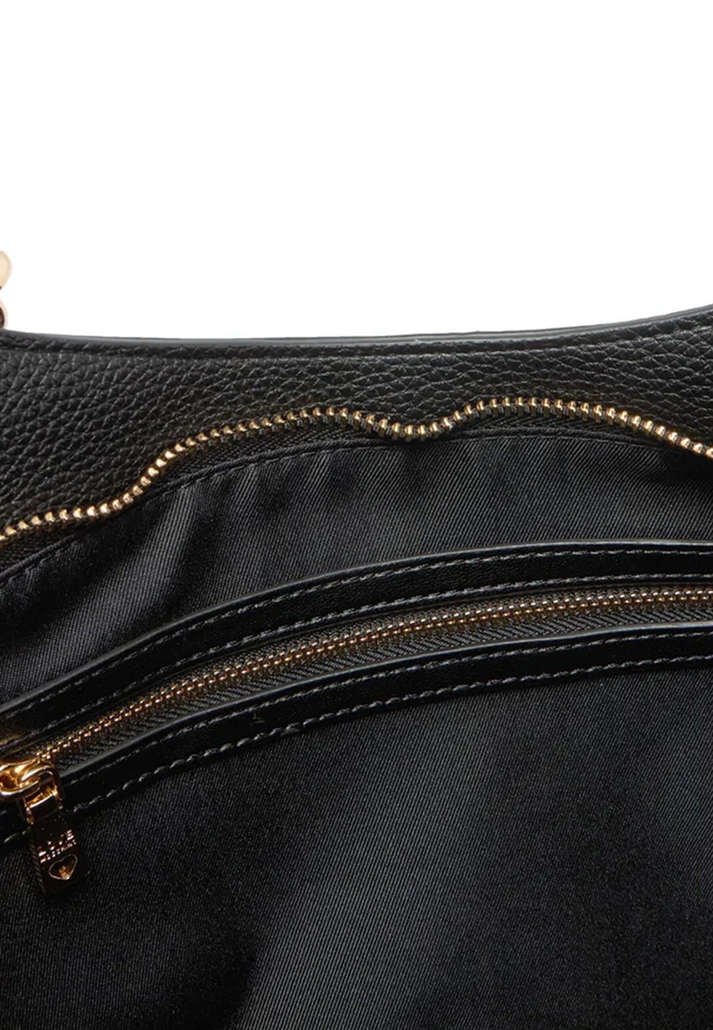 LOVE MOSCHINO - Shopping Bag Lettering Nero Gold