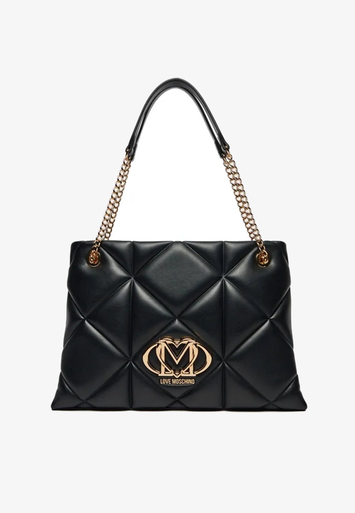 LOVE MOSCHINO - Borsa A spalla Embossed Grande Nero