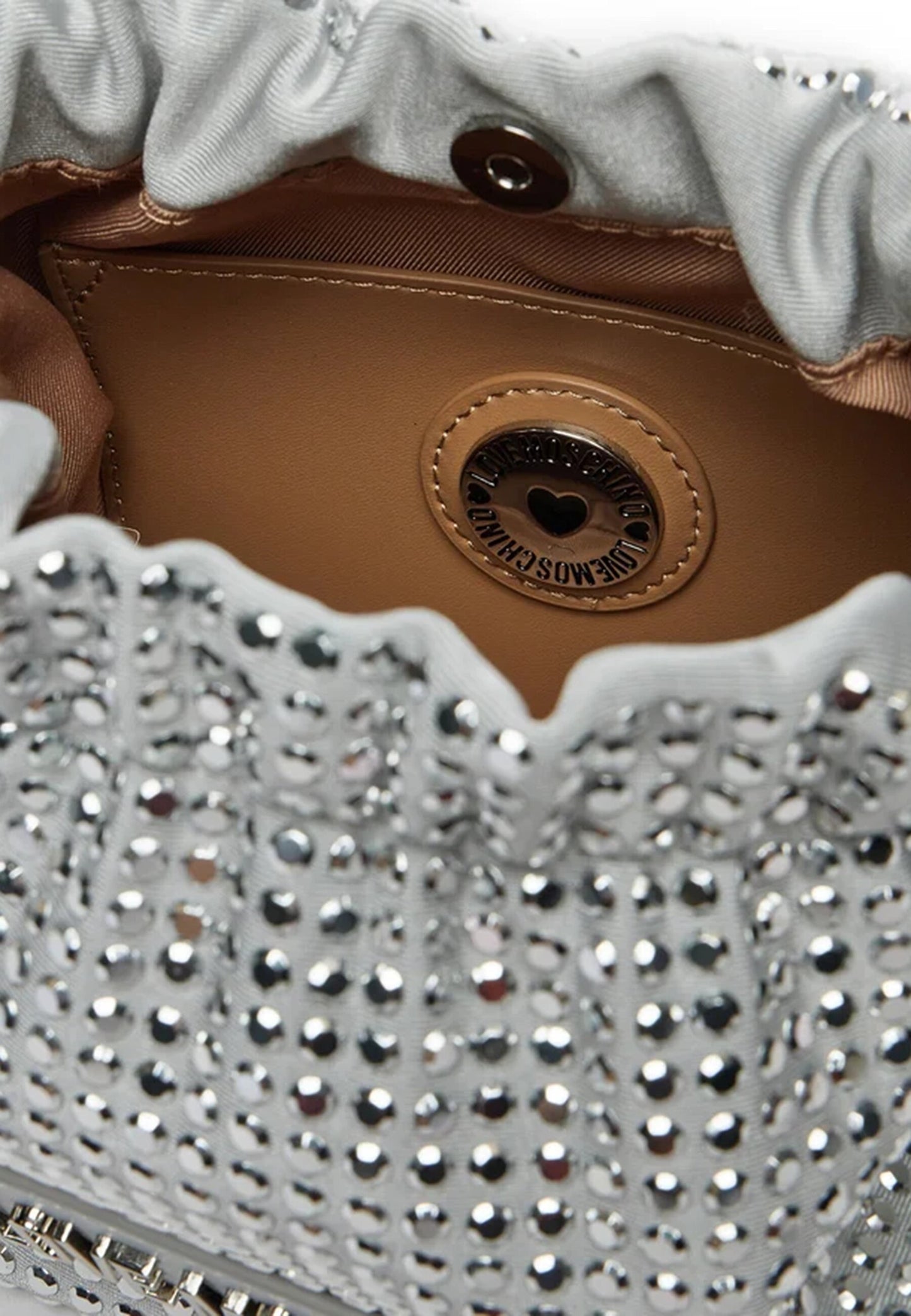 LOVE MOSCHINO - Borsetta Sparkling Silver