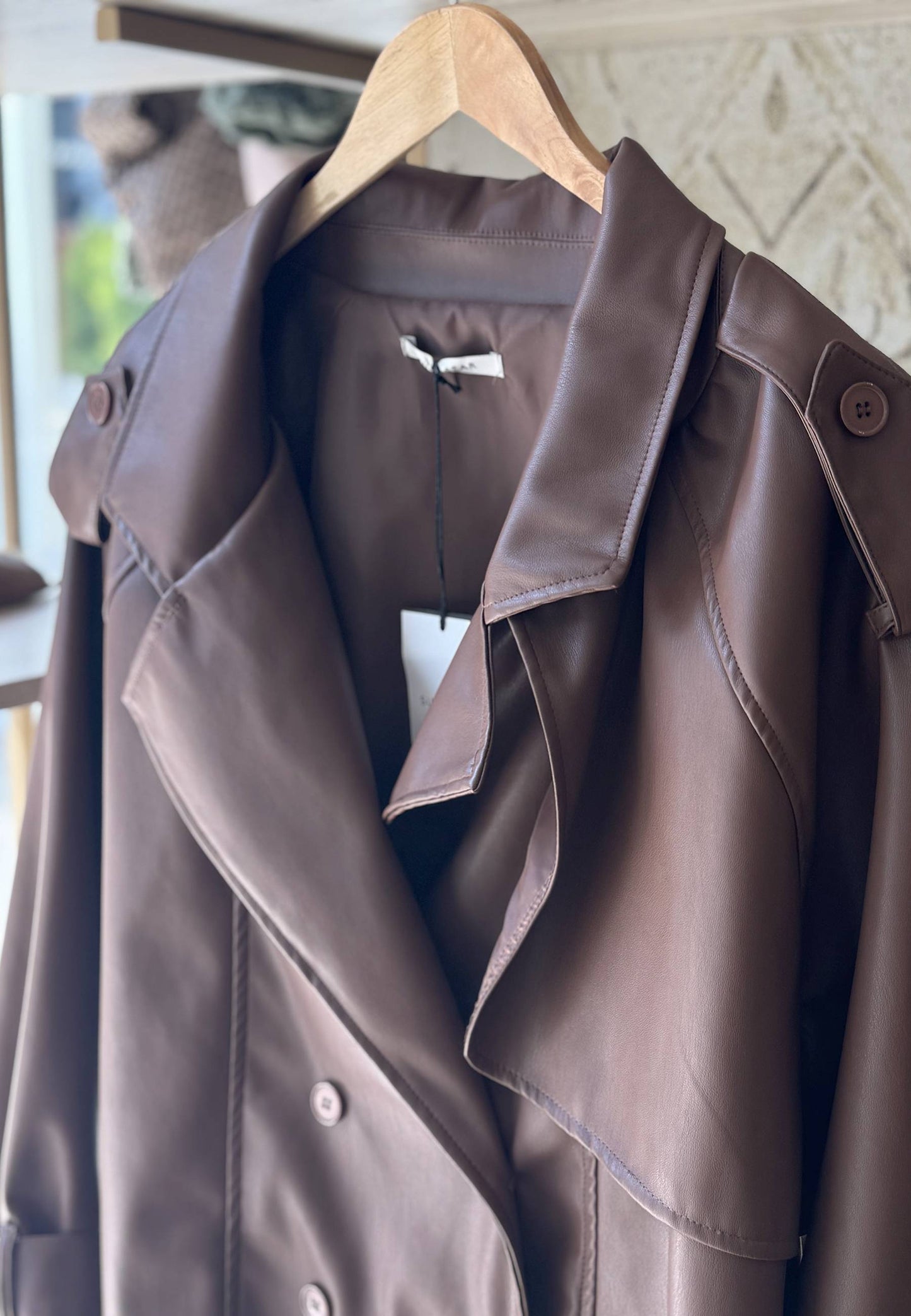 SUSY STAR CURVY - Chiodo In Ecopelle Moro