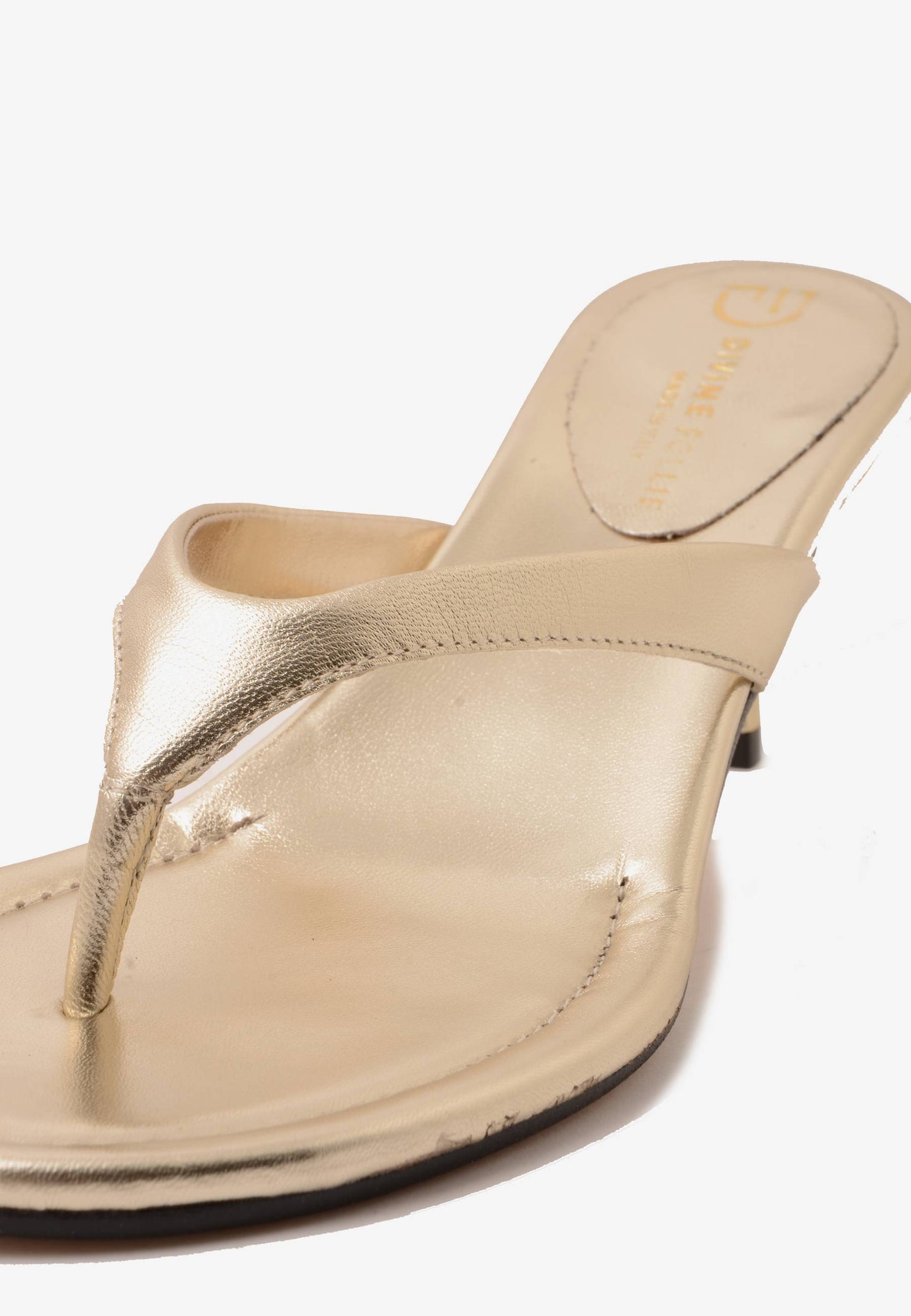 DIVINE FOLLIE - Sandalo Infradito Platino