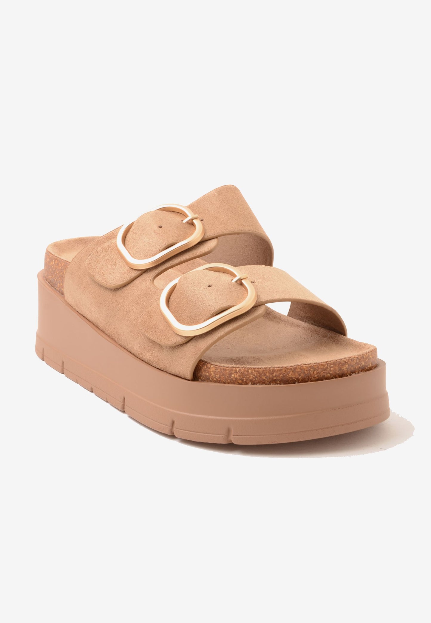 GOLD&GOLD - Ciabatta Zeppa Beige