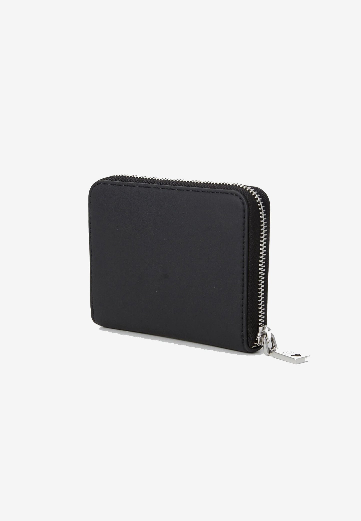 LOVE MOSCHINO - Portafogli Lettering Soft Touch Nero Argento