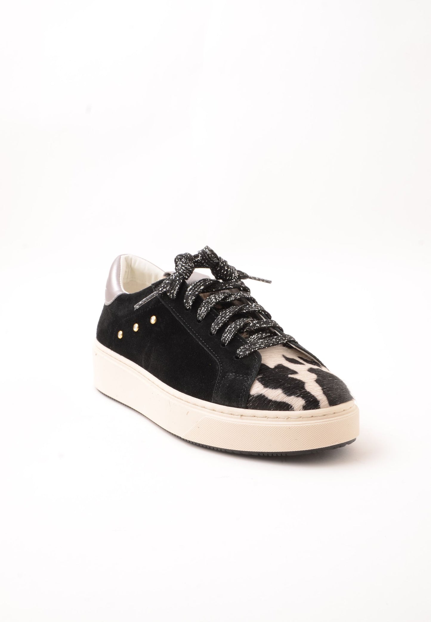 DIVINE FOLLIE - Sneakers Camoscio Muccato Nero