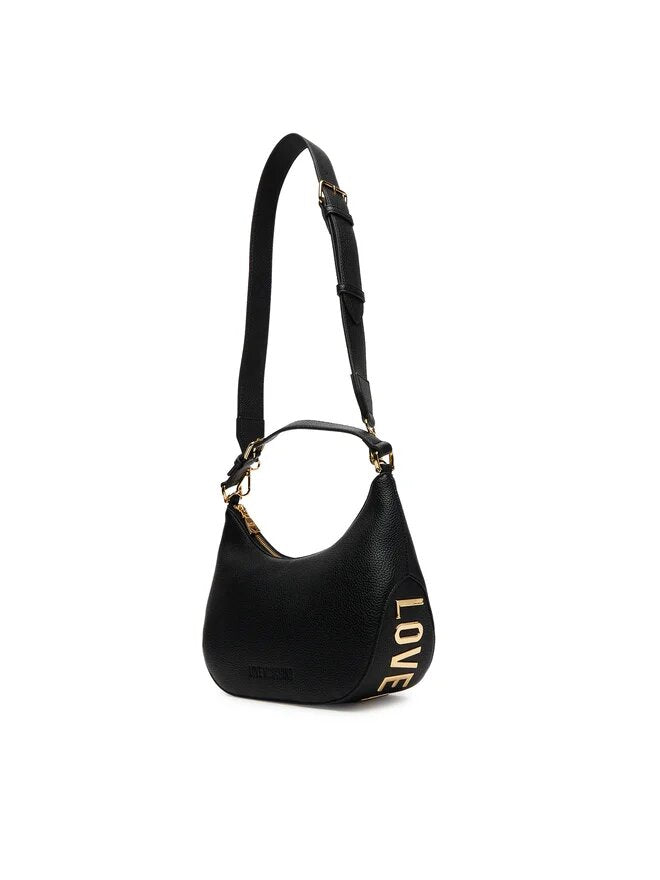 LOVE MOSCHINO - Borsa Hobo Lettering Nero