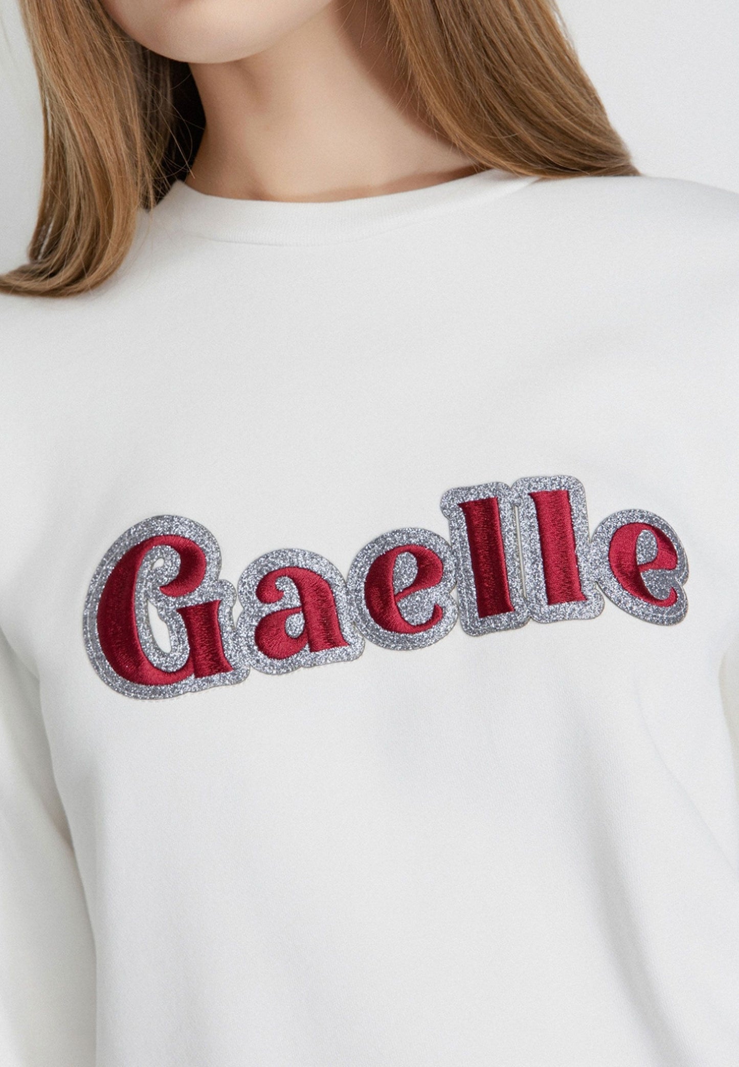 GAELLE - Felpa paricollo Off White