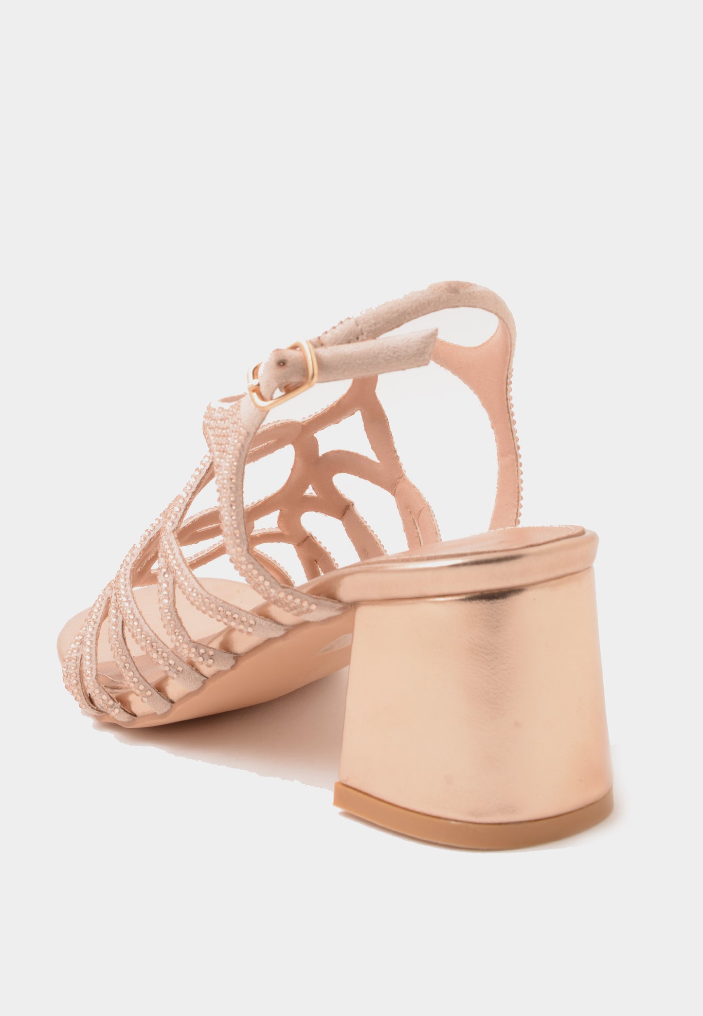 DIVINE FOLLIE - Sandalo Strass Soft Cipria