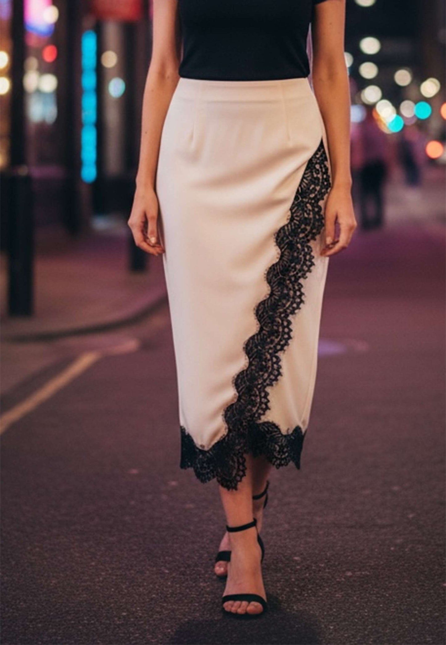 MOTEL - Gonna In Velluto Lingerie Avorio