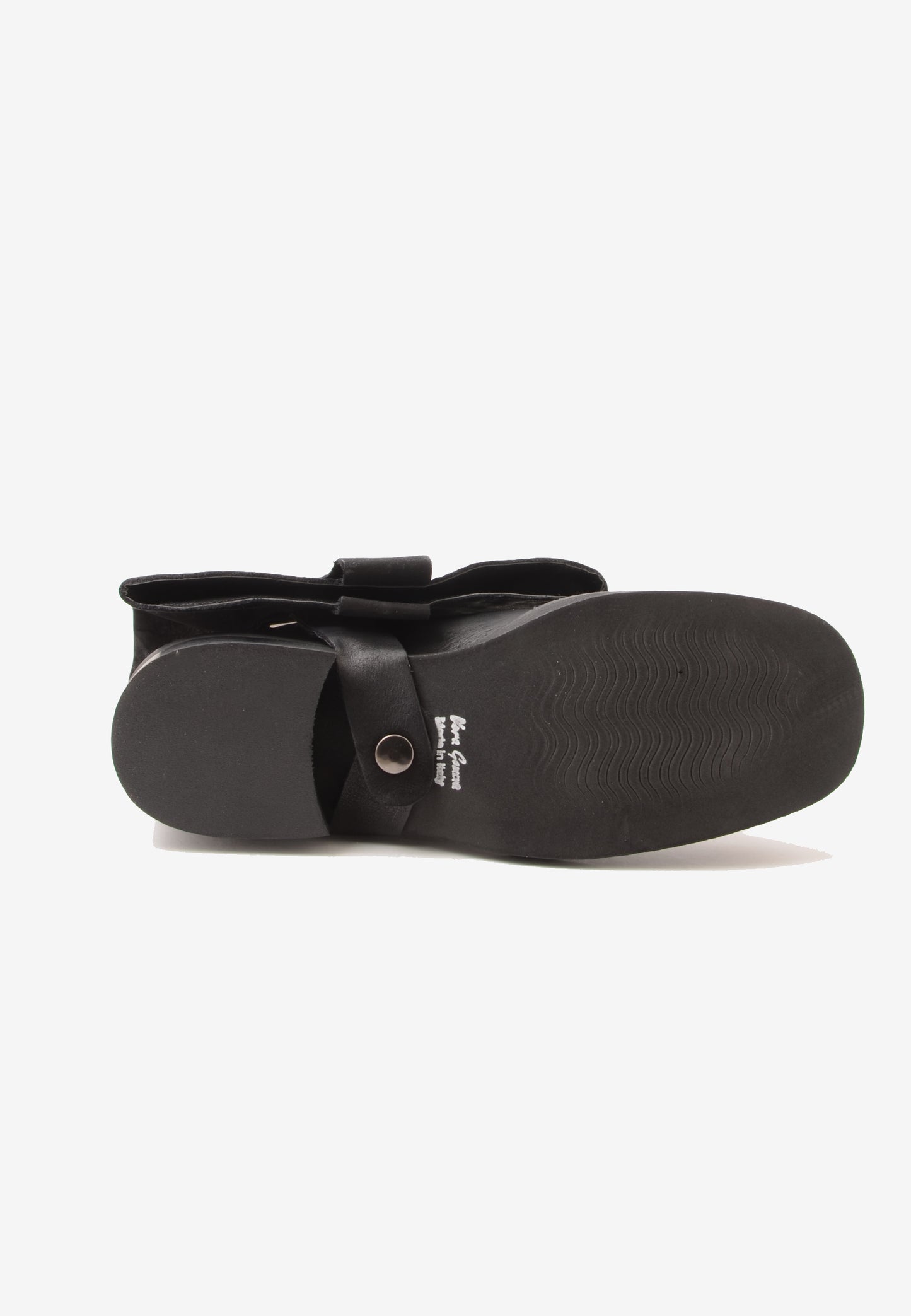 DIVINE FOLLIE - Stivale Bikers Nabuk Nero
