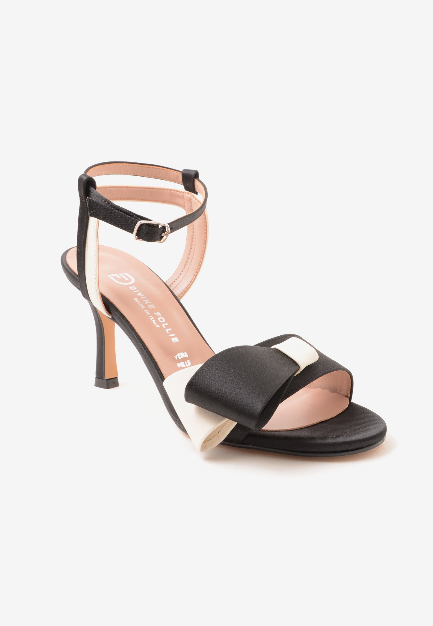 DIVINE FOLLIE - Sandalo Fiocco Raso Nero