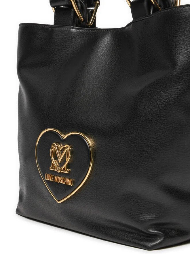 LOVE MOSCHINO - Shopping Bag Love Heart Nero