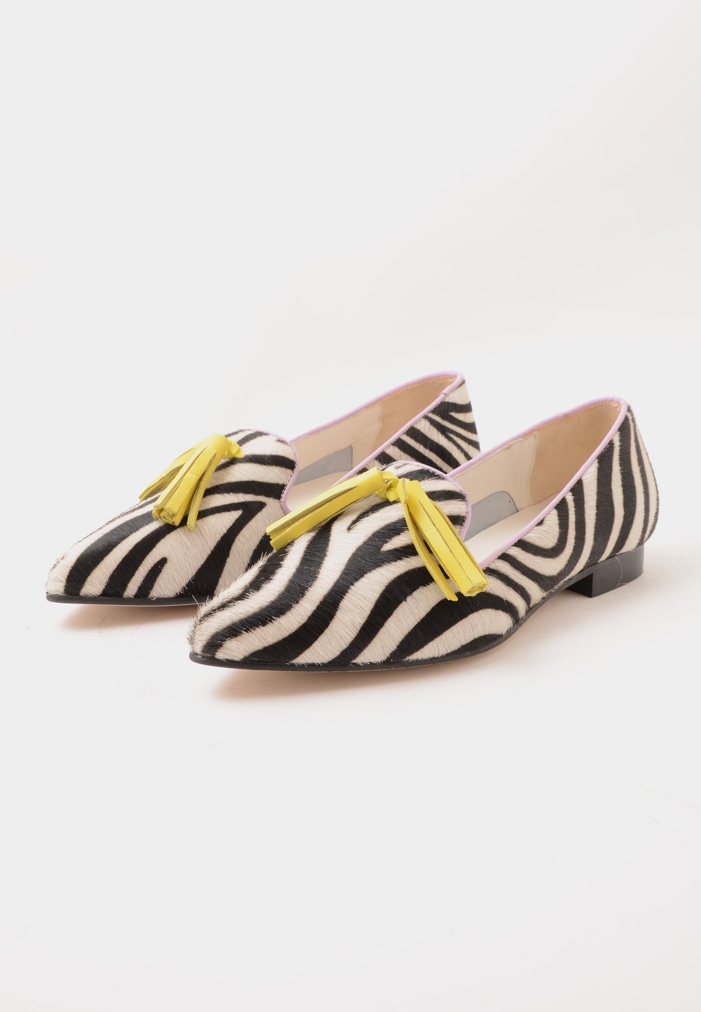 DIVINE FOLLIE - Mocassino Zebrato Con Nappine
