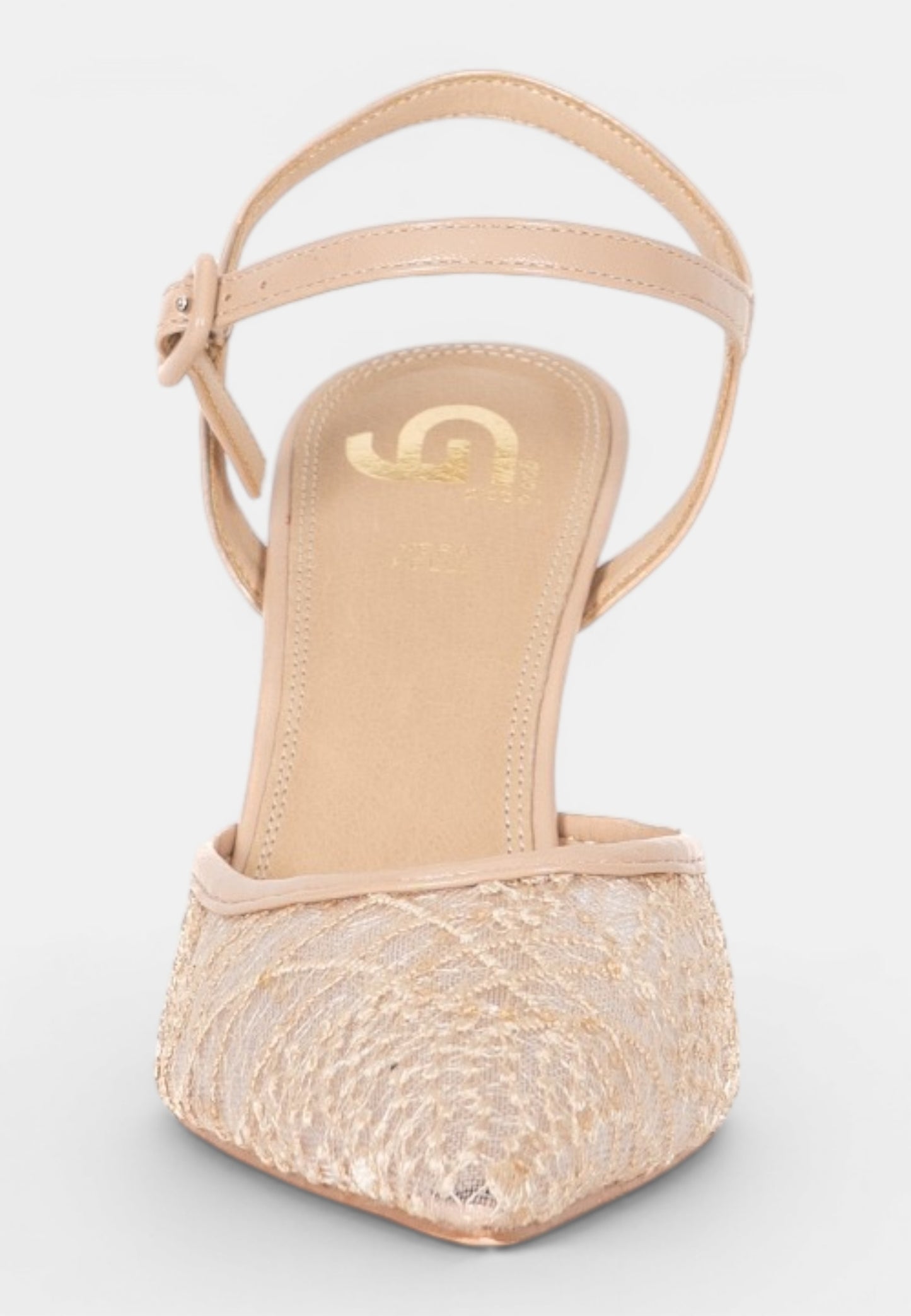 GOLD&GOLD - Sandalo Alto Paillettes Nude