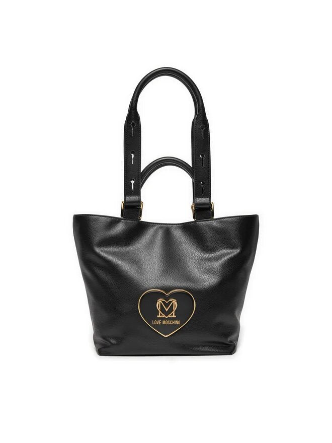 LOVE MOSCHINO - Shopping Bag Love Heart Nero