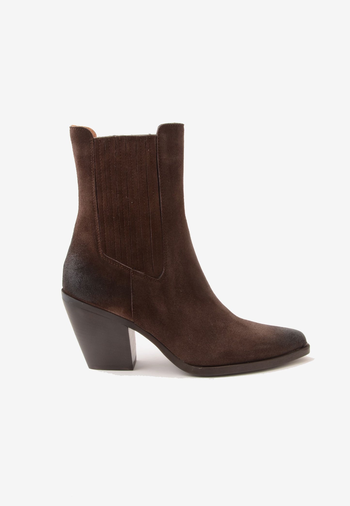 DIVINE FOLLIE - Stivaletto Texano Velour Moro