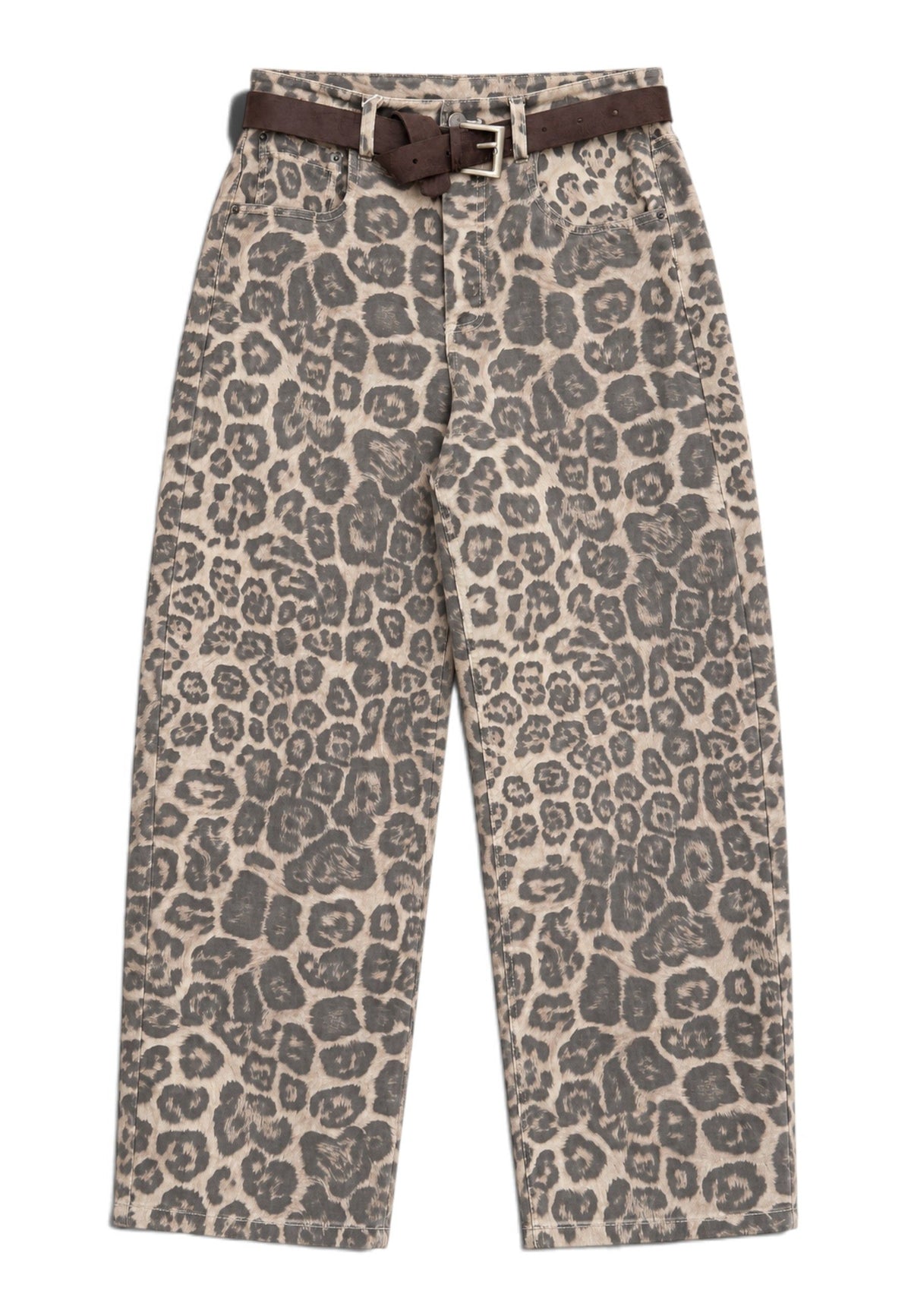 MOTEL - Pantalone Barrel Leopardato
