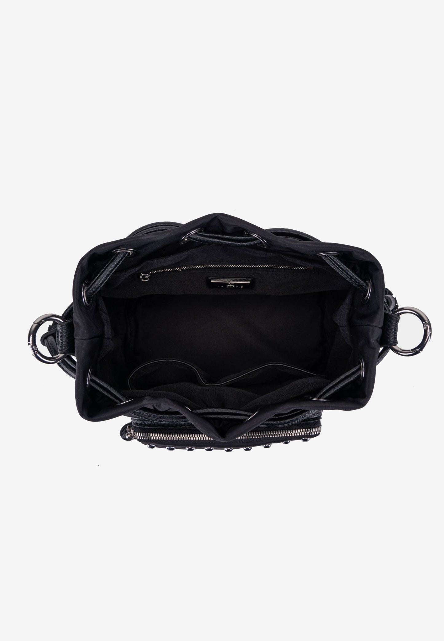 LA CARRIE - Secchiello Dark Nylon Borchie Nero