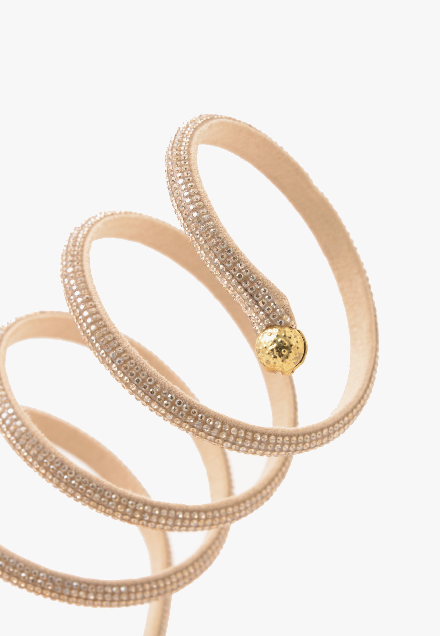 DIVINE FOLLIE - Sandalo Strass Champagne