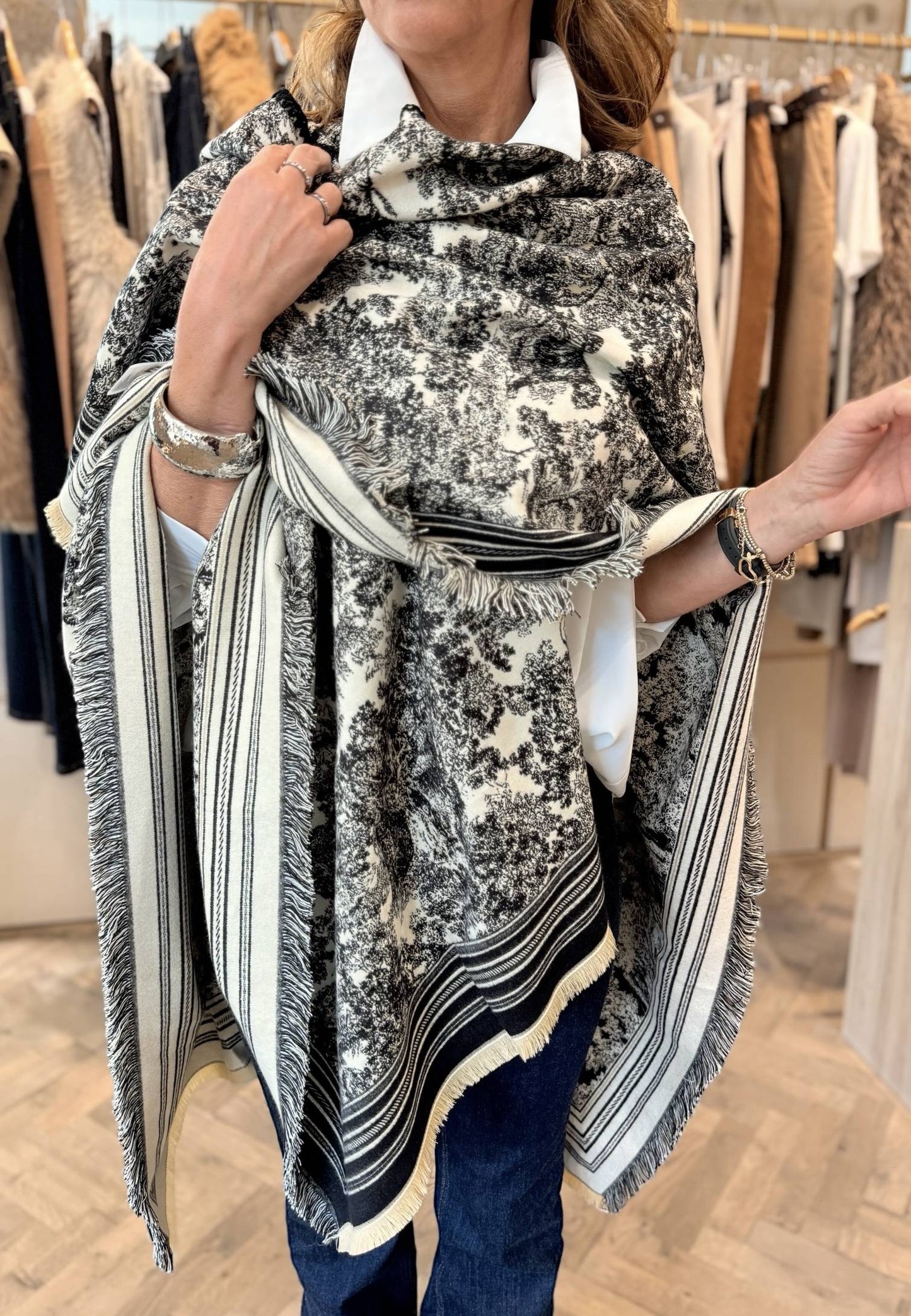 ALEX & MAX - Mantella Shawl Nero