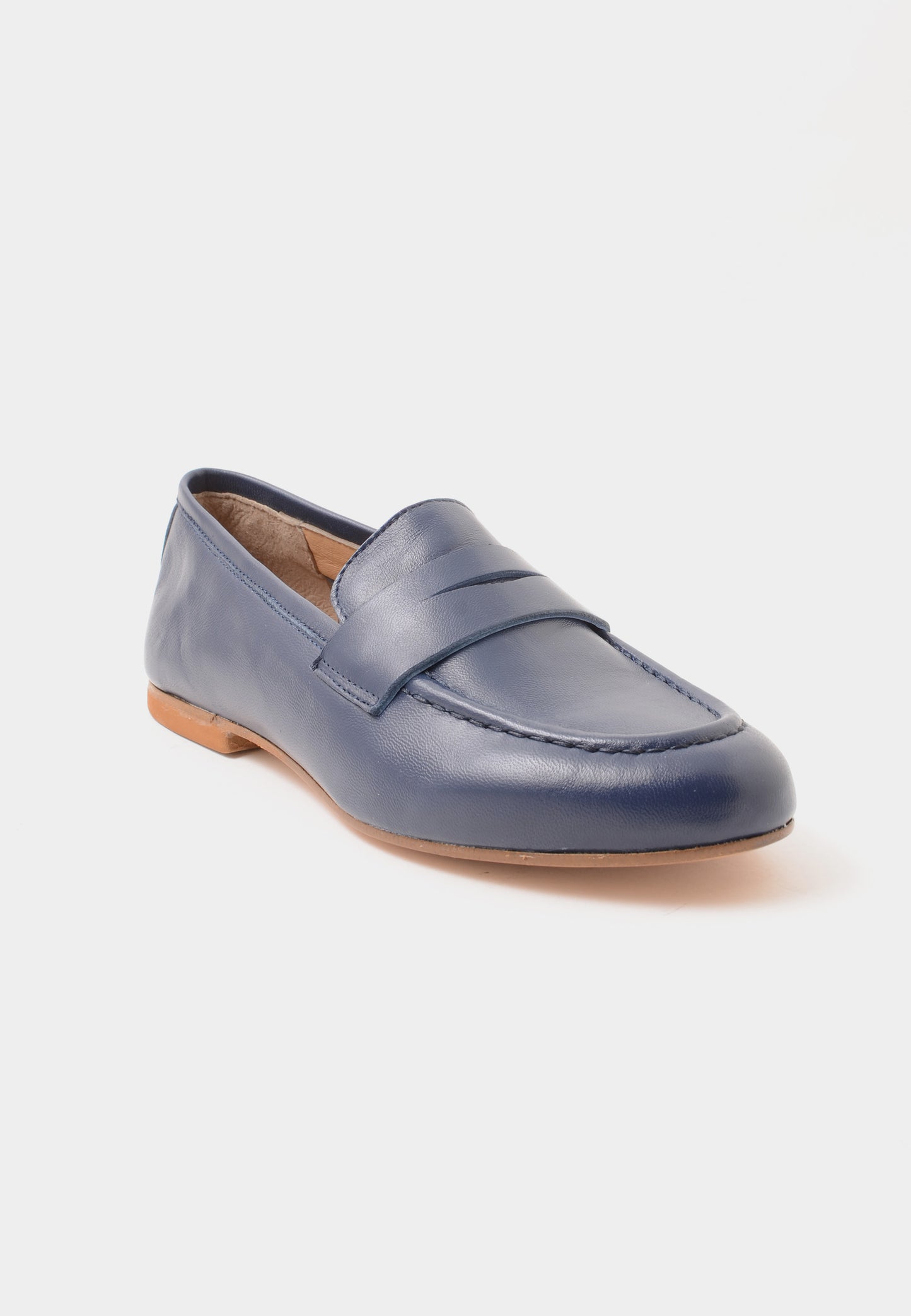 DIVINE FOLLIE - Mocassino In Nappa Blu