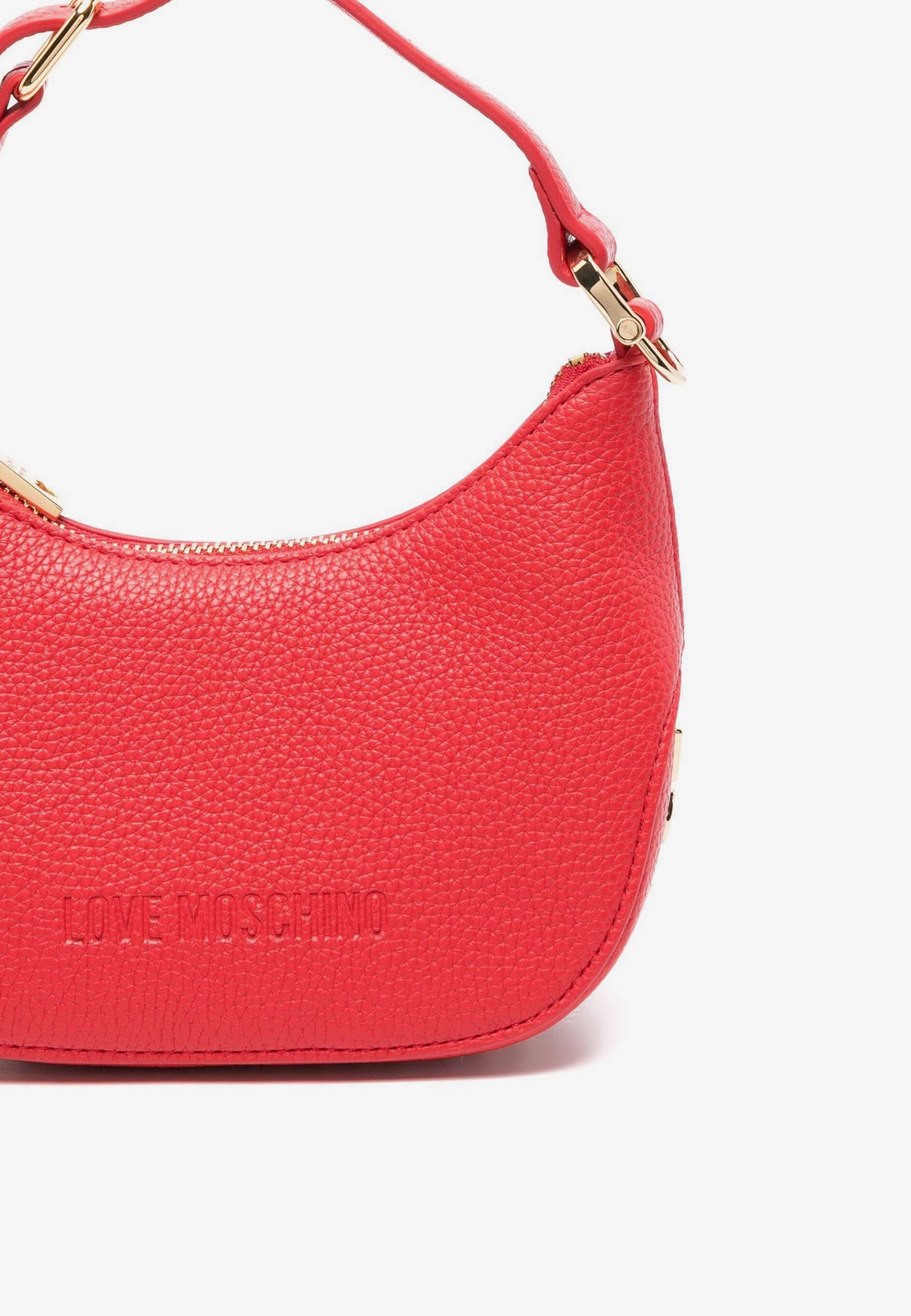 LOVE MOSCHINO - Borsetta Hobo Lettering Rosso