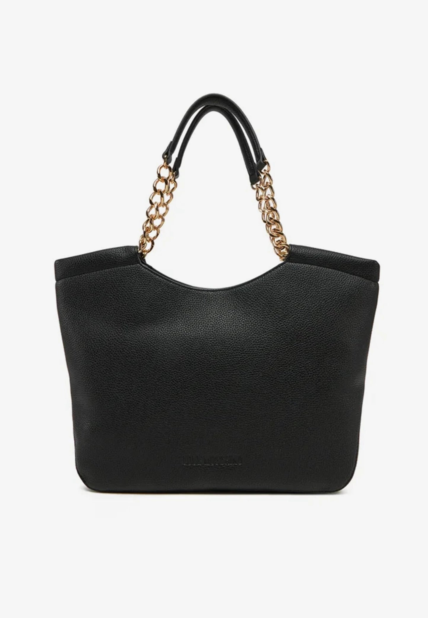 LOVE MOSCHINO - Shopping Bag Lettering Nero Gold