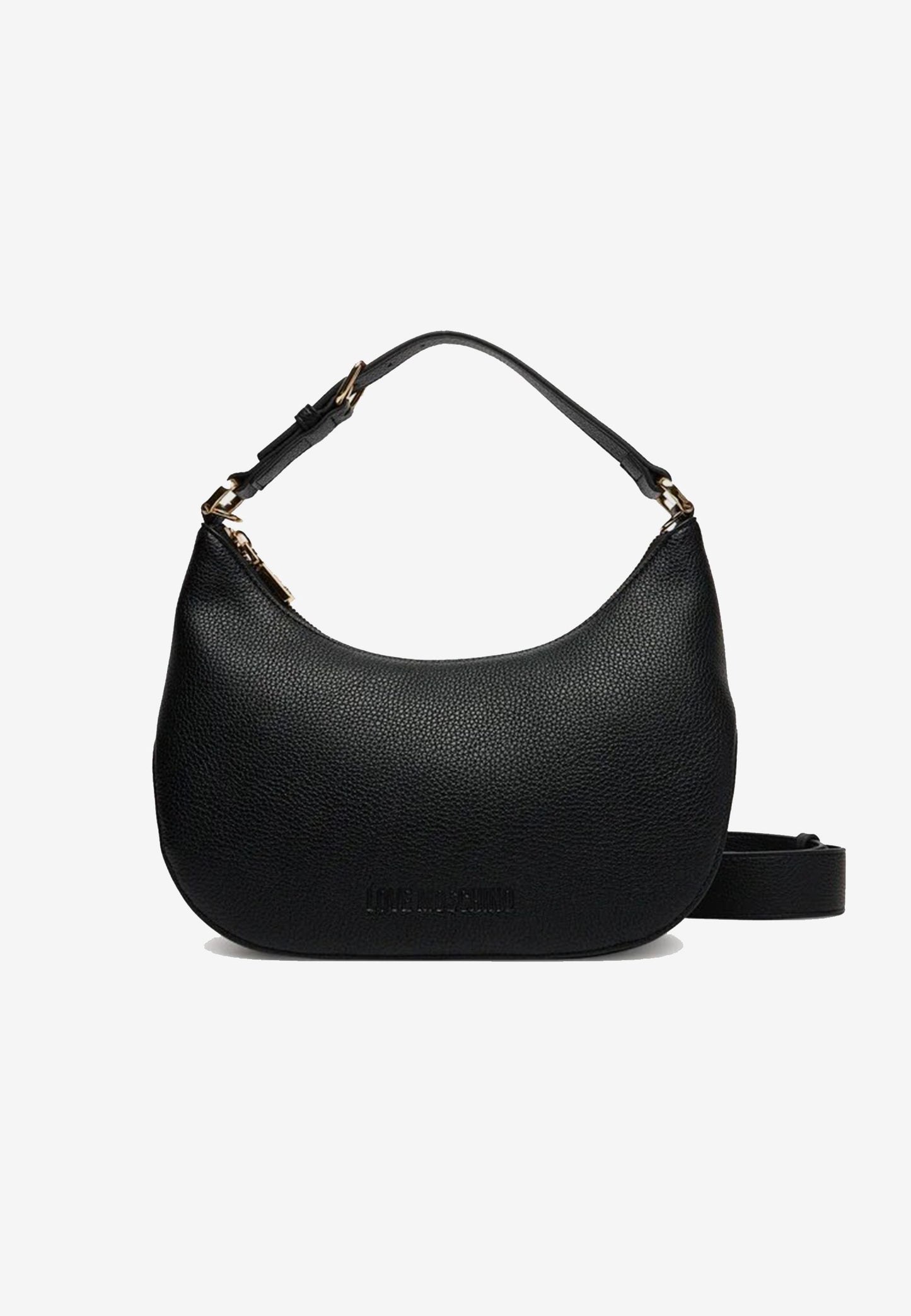 LOVE MOSCHINO - Borsa Hobo Lettering Nero