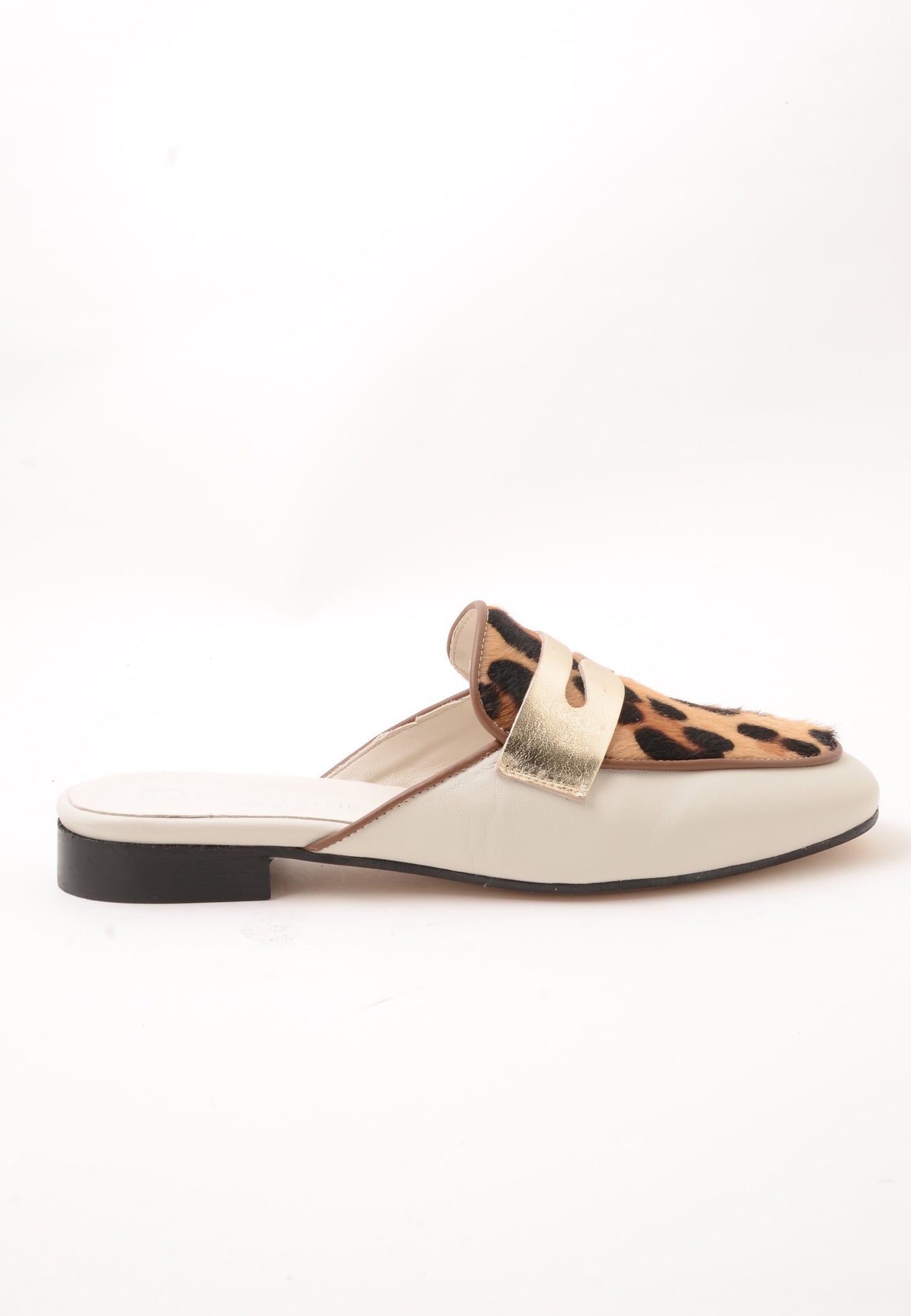 DIVINE FOLLIE - Sabot Cavallino Leopardato Latte