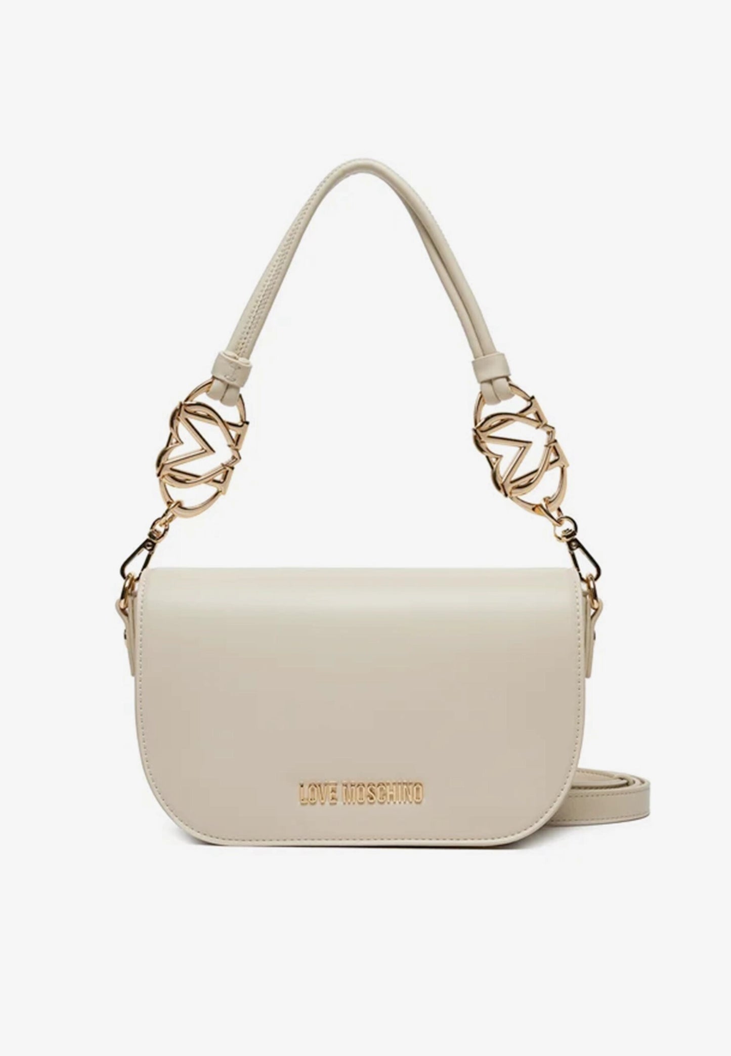 LOVE MOSCHINO - Borsetta A Spalla Cuore Avorio