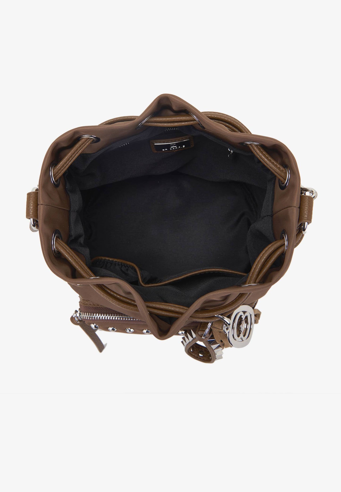 LA CARRIE - Secchiello Dark Nylon Borchie Mocha