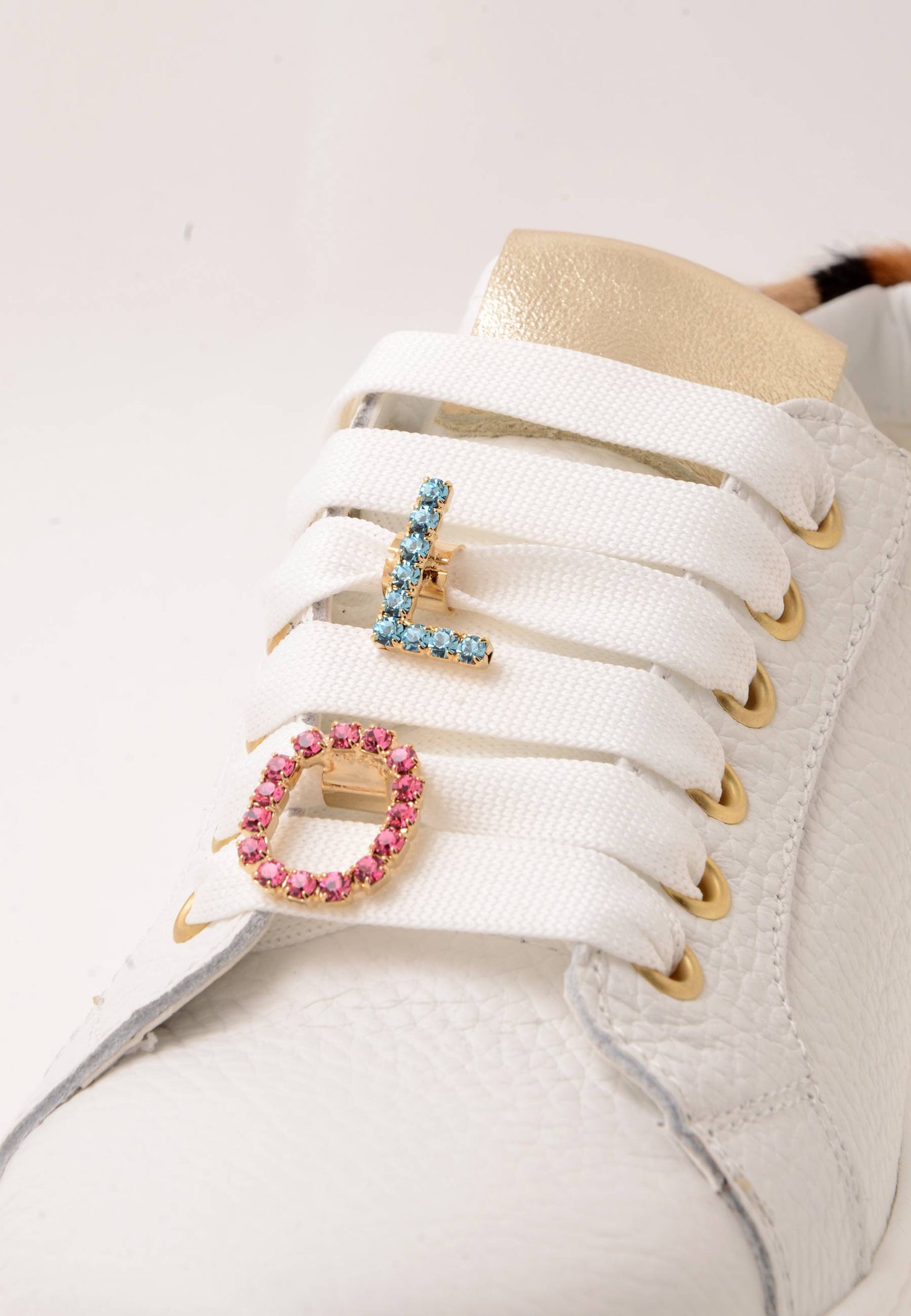 DIVINE FOLLIE - Sneakers Love Bijoux Bianco