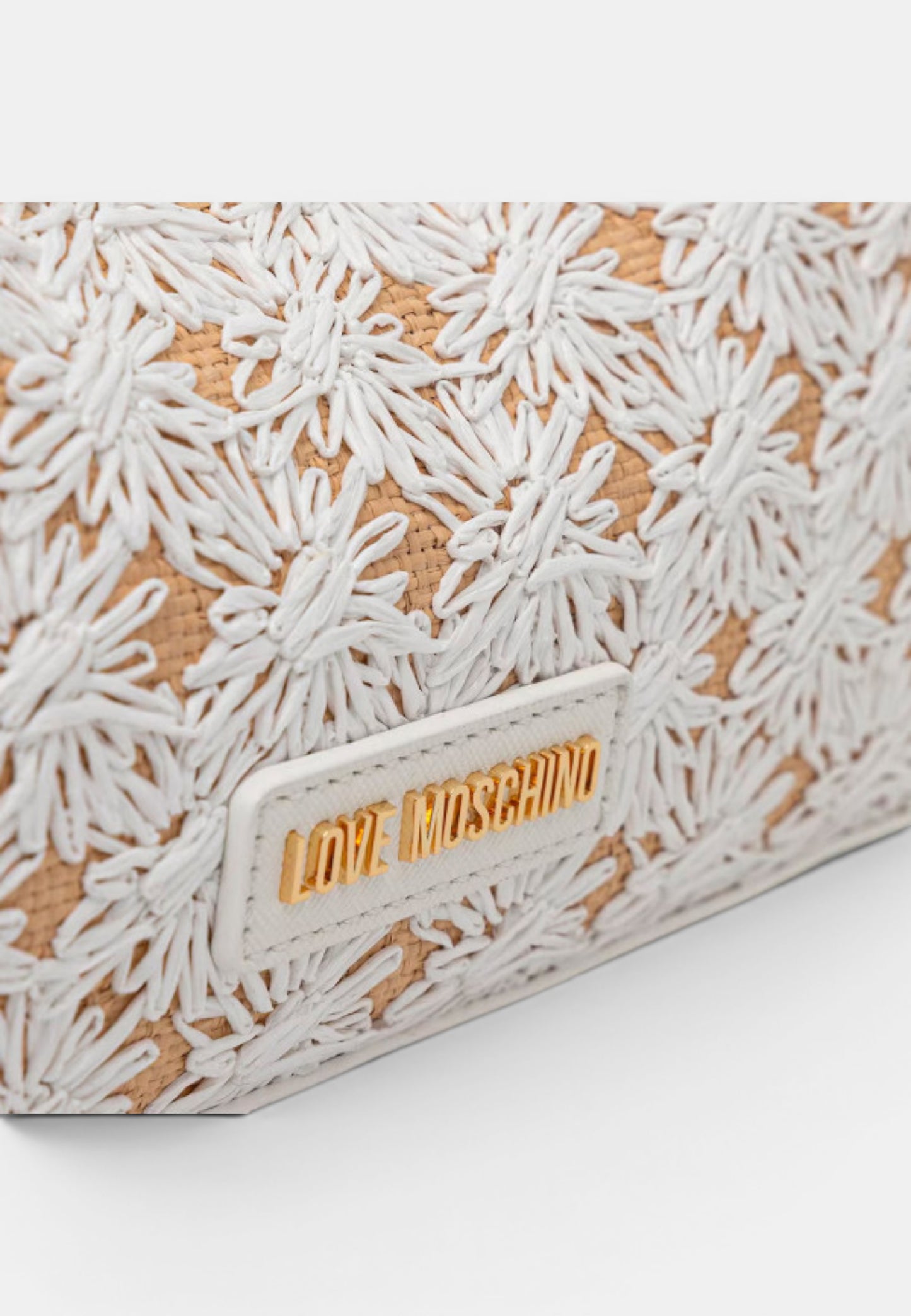 LOVE MOSCHINO - Borsetta A Spalla Flower Bianco