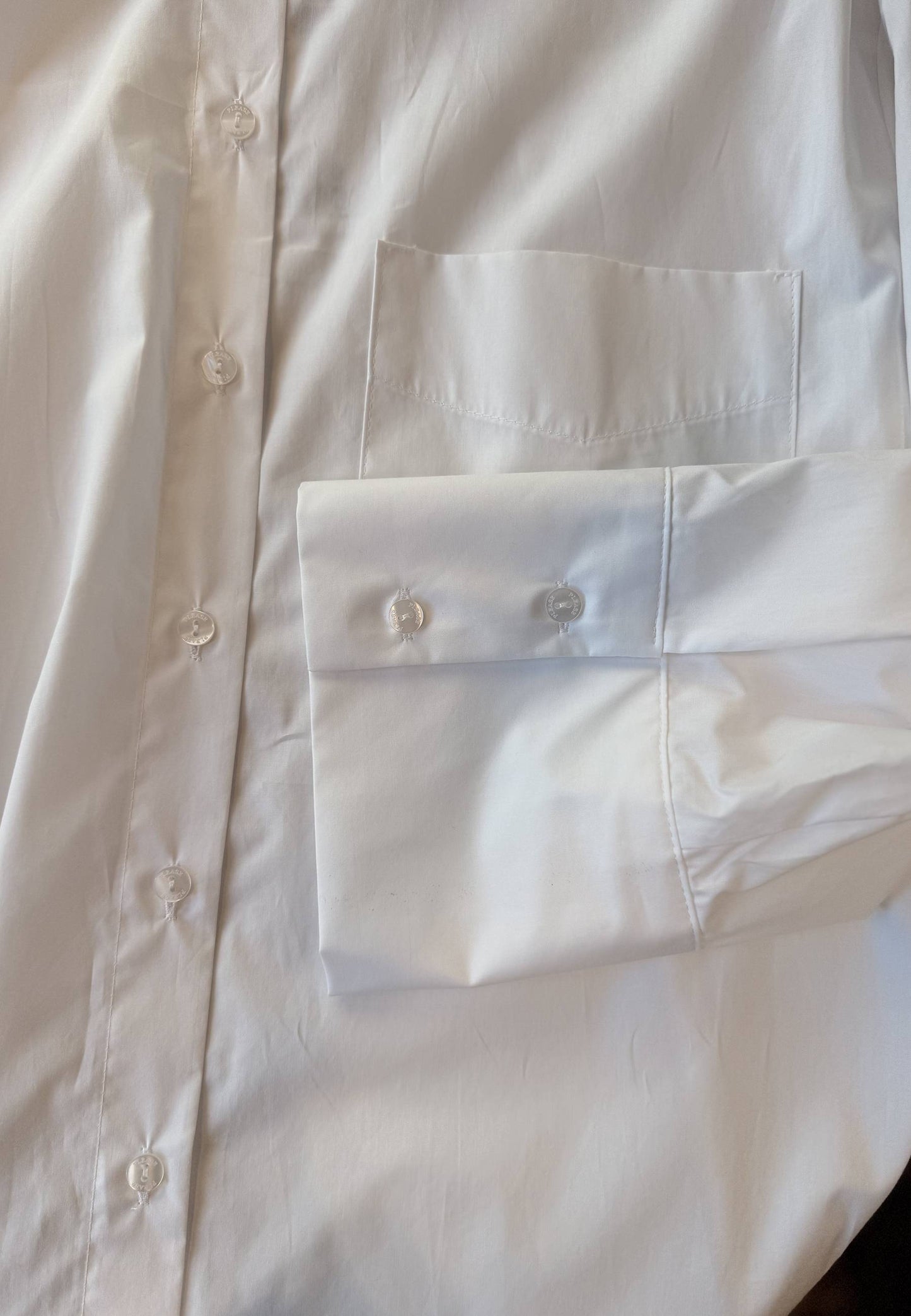 PLEASE - Camicia Over Bianco