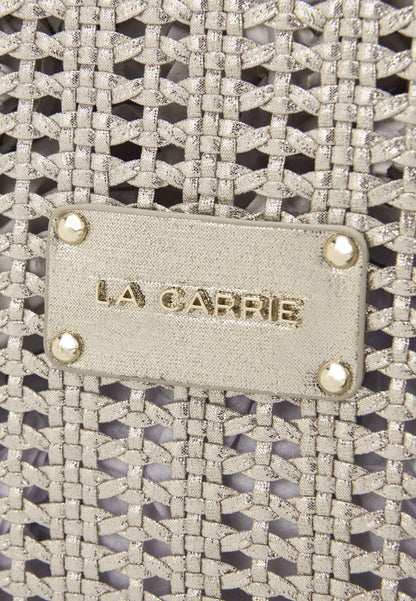 LA CARRIE - Borsa A Spalla Intrecciata Oro
