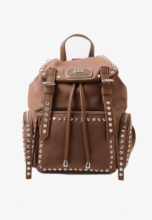 LA CARRIE - Zaino Dark Nylon Mocha