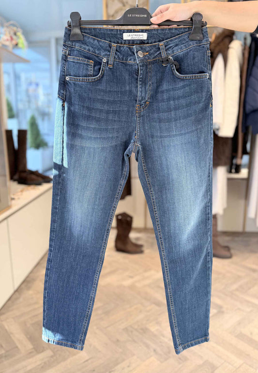 LE STREGHE - Jeans Skinny Denim Scuro