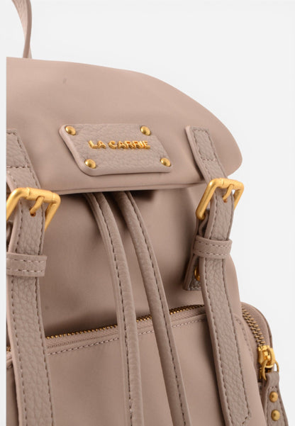 LA CARRIE - Zaino Dark Nylon Taupe