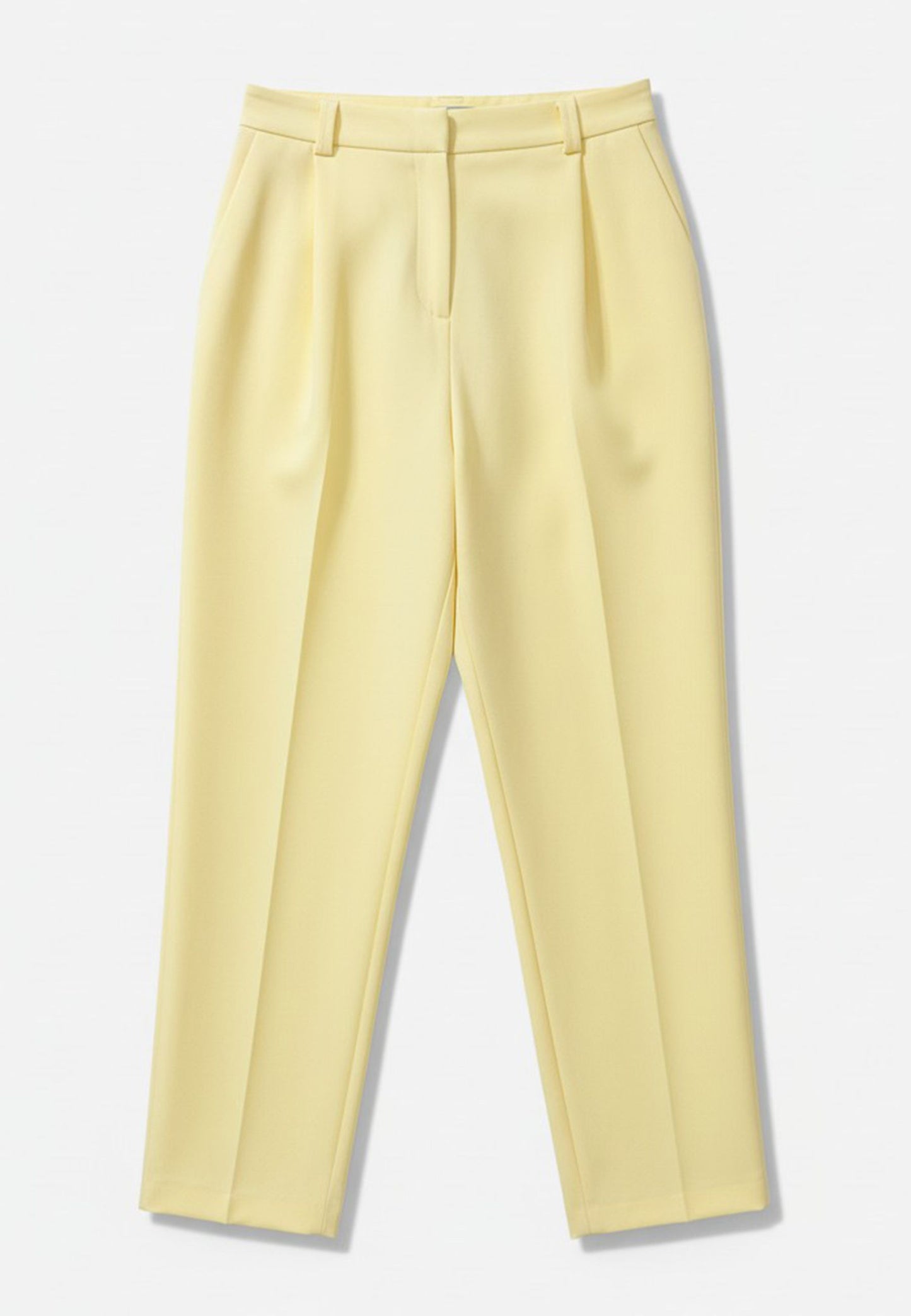 MARYLEY - Pantalone Barrel Fluido Giallo Chiaro