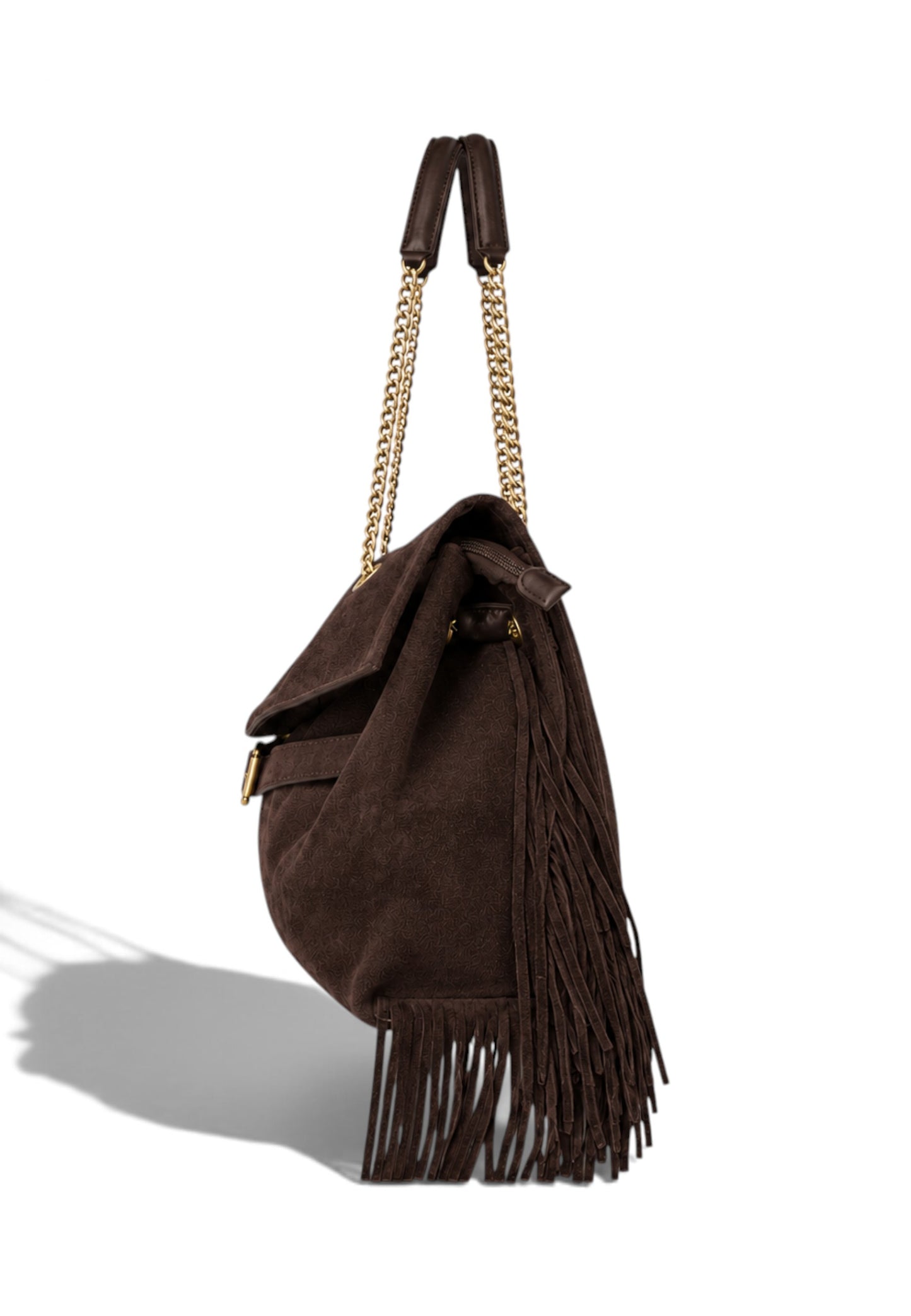 NUNZIA - Borsa Boho Chic Cioccolato