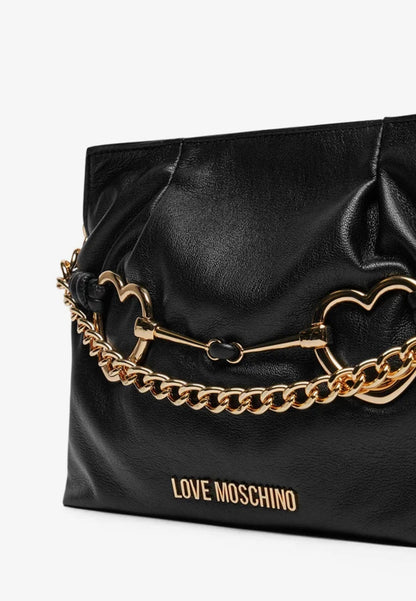 LOVE MOSCHINO - Borsa A Spalla Double Love Nero