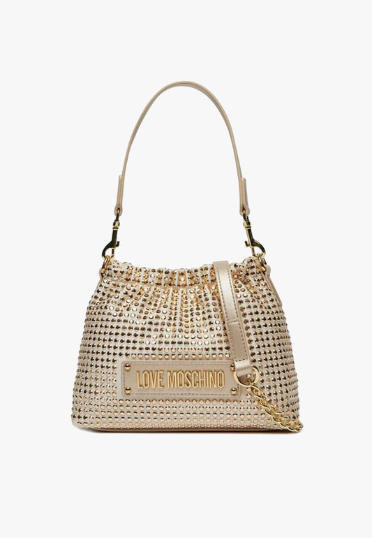 LOVE MOSCHINO - Borsetta Sparkling Gold