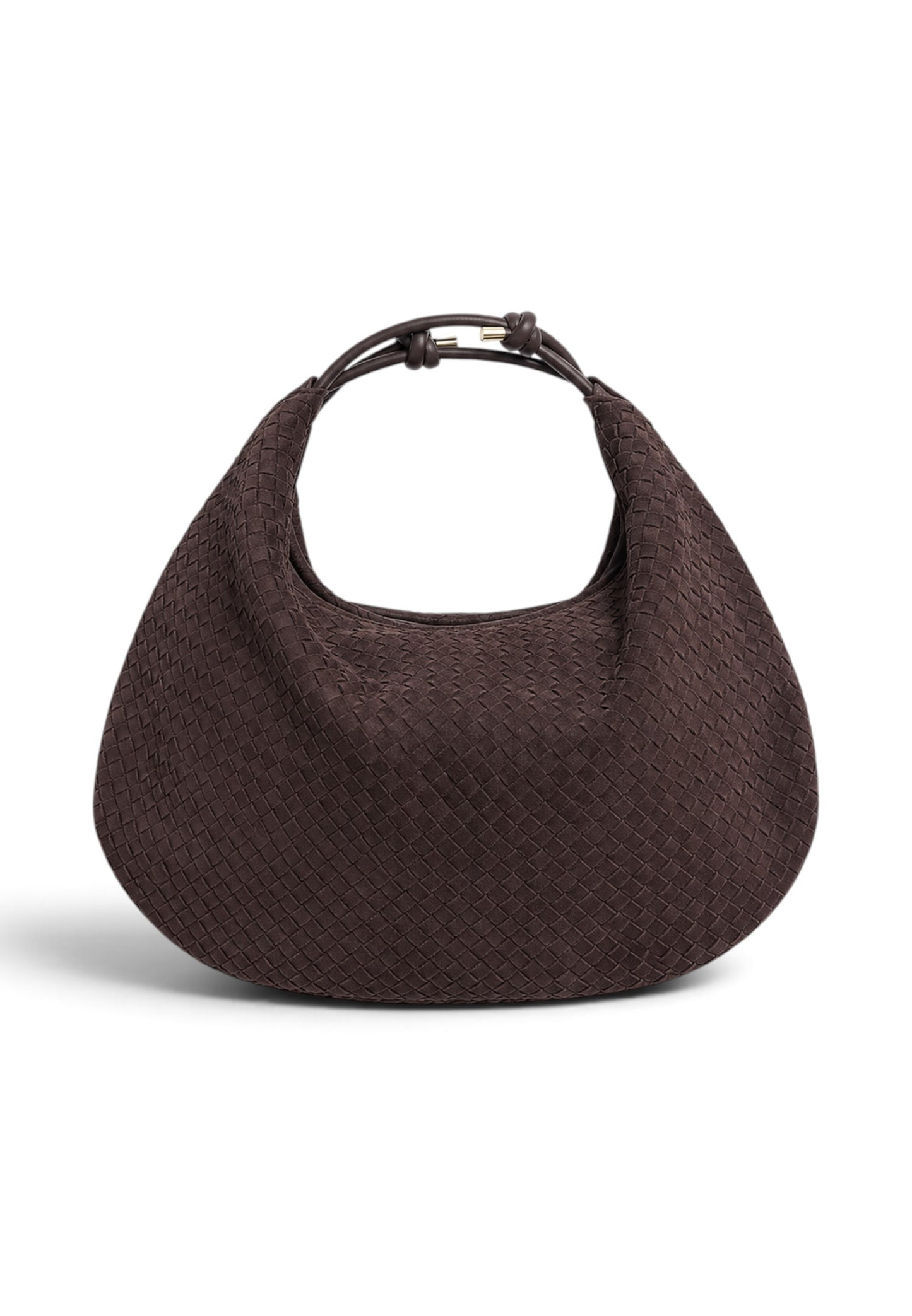 NUNZIA - Hobo Bag Scamosciata Cioccolato