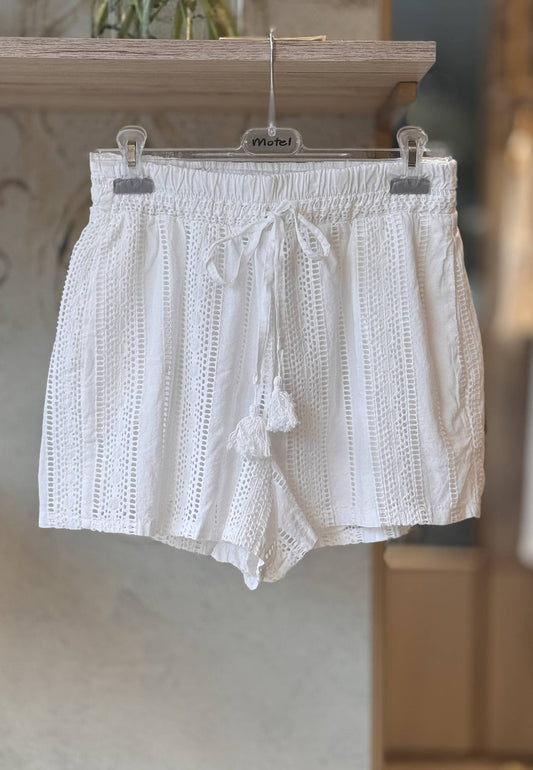 MOTEL - Short Pizzo San Gallo Bianco