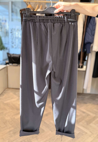LE STREGHE - Pantalone Morbido Con Cintura Grigio