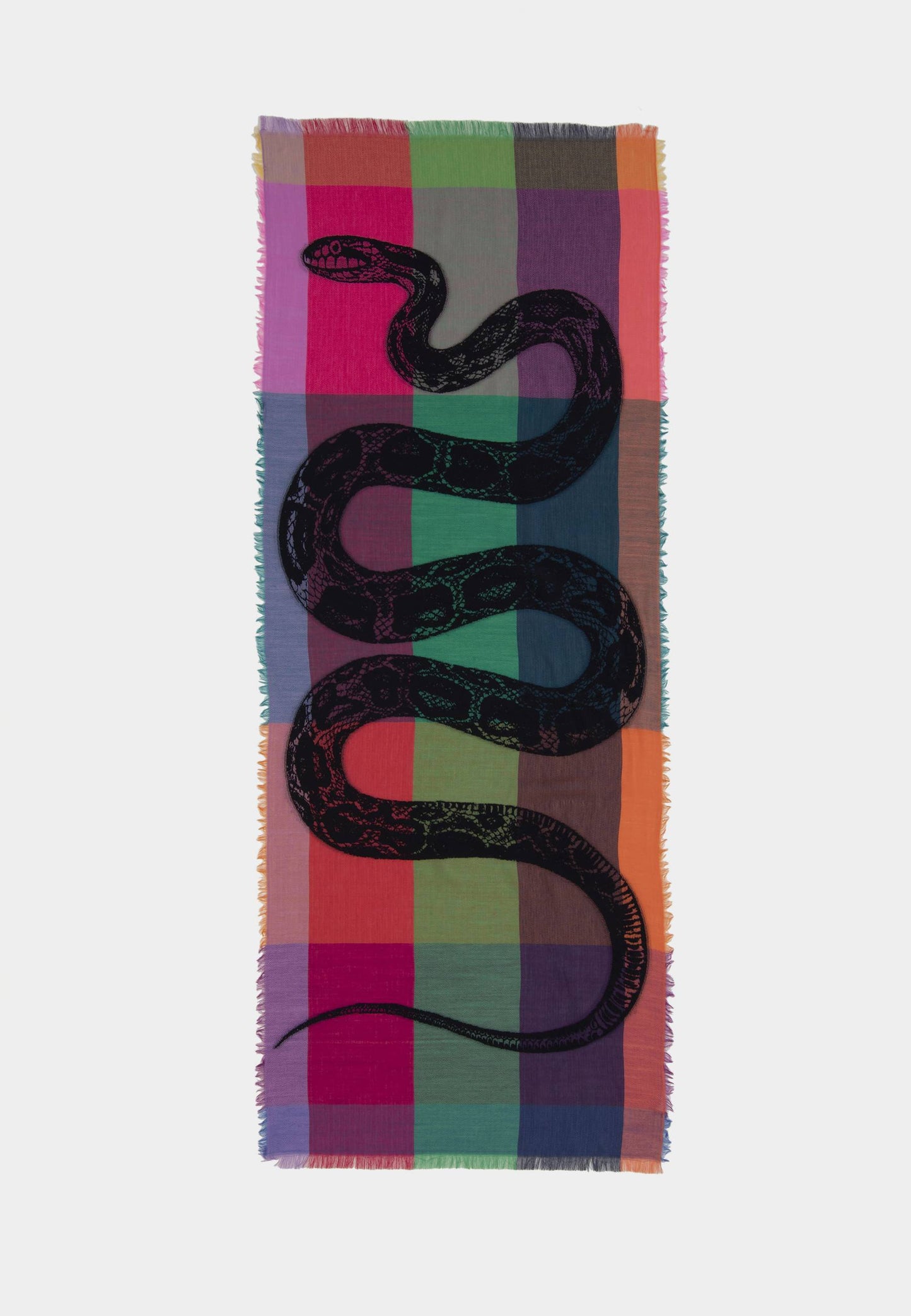 ALEX MAX - Fuchsia Snake Scarf