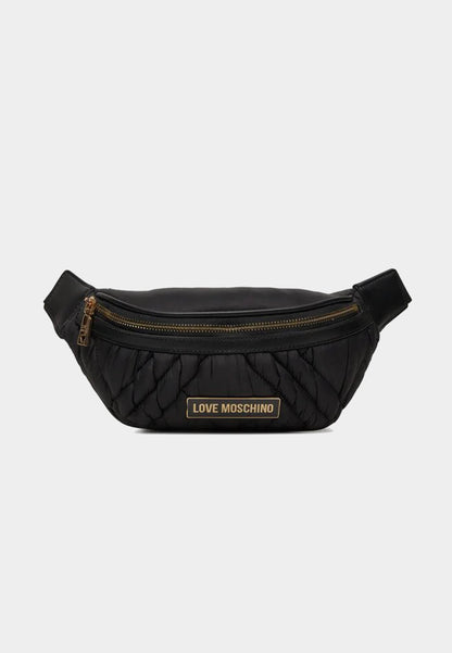 LOVE MOSCHINO - Marsupio Trapuntato Nylon Nero