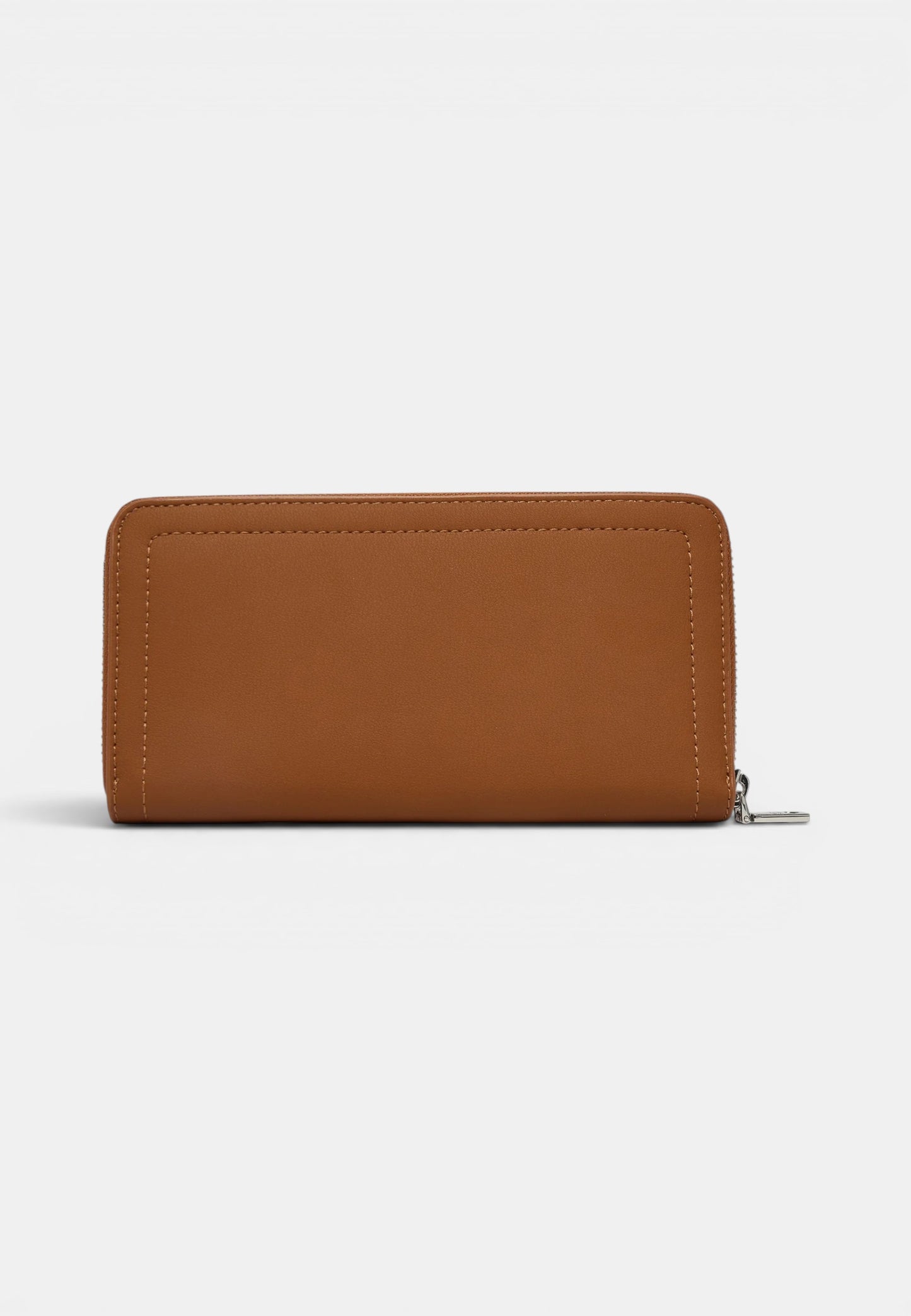 LOVE MOSCHINO - Portafoglio Zip Around Signature Cuoio