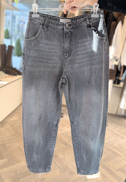 LE STREGHE - Jeans Barrel Grigio Scuro
