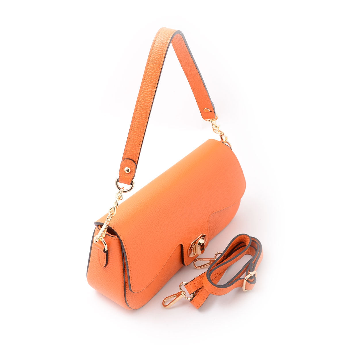Tracolla Orange Donna Nyou Vera Pelle  S21.13004